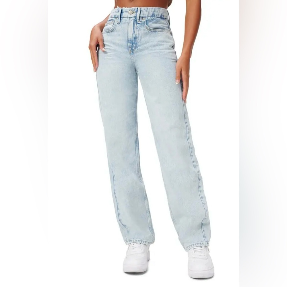 GOOD 90’S RIPPED HIGH WAIST RELAXED JEANS BLUE934 SIZE 8/29 (Never Worn)